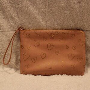 LC Lauren Conrad Pink Heart Clutch